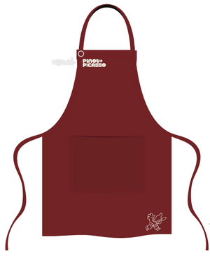 Pinot & Picasso Customer Apron - Wine Colour