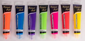 Neon Paint - 7 Mixed Colours - 12x75mL Tubes